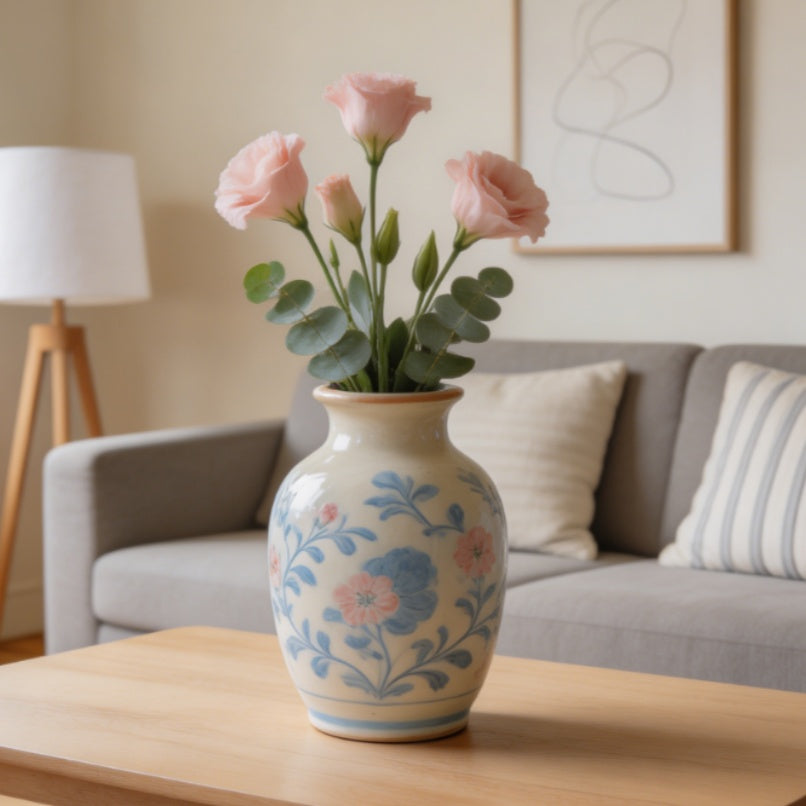 Hand-Painted Ceramic Decorative Vase